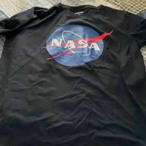 NWOT Lands End Boy NASA short sleeve shirt size XL (18/20) Husky